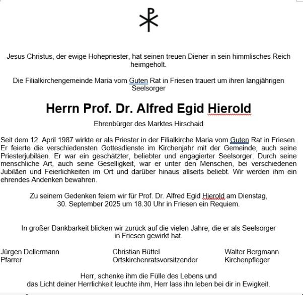 Nachruf Prof. Dr.